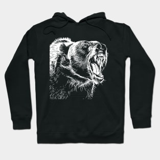 Animal grin, bear mouth. Ferocious Beast Hoodie